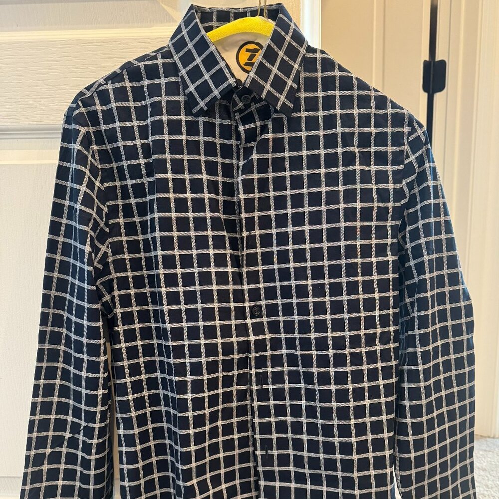 Brand New Express Men XS Slim Fit Plaid Dress Shirt – Classic & Crisp
